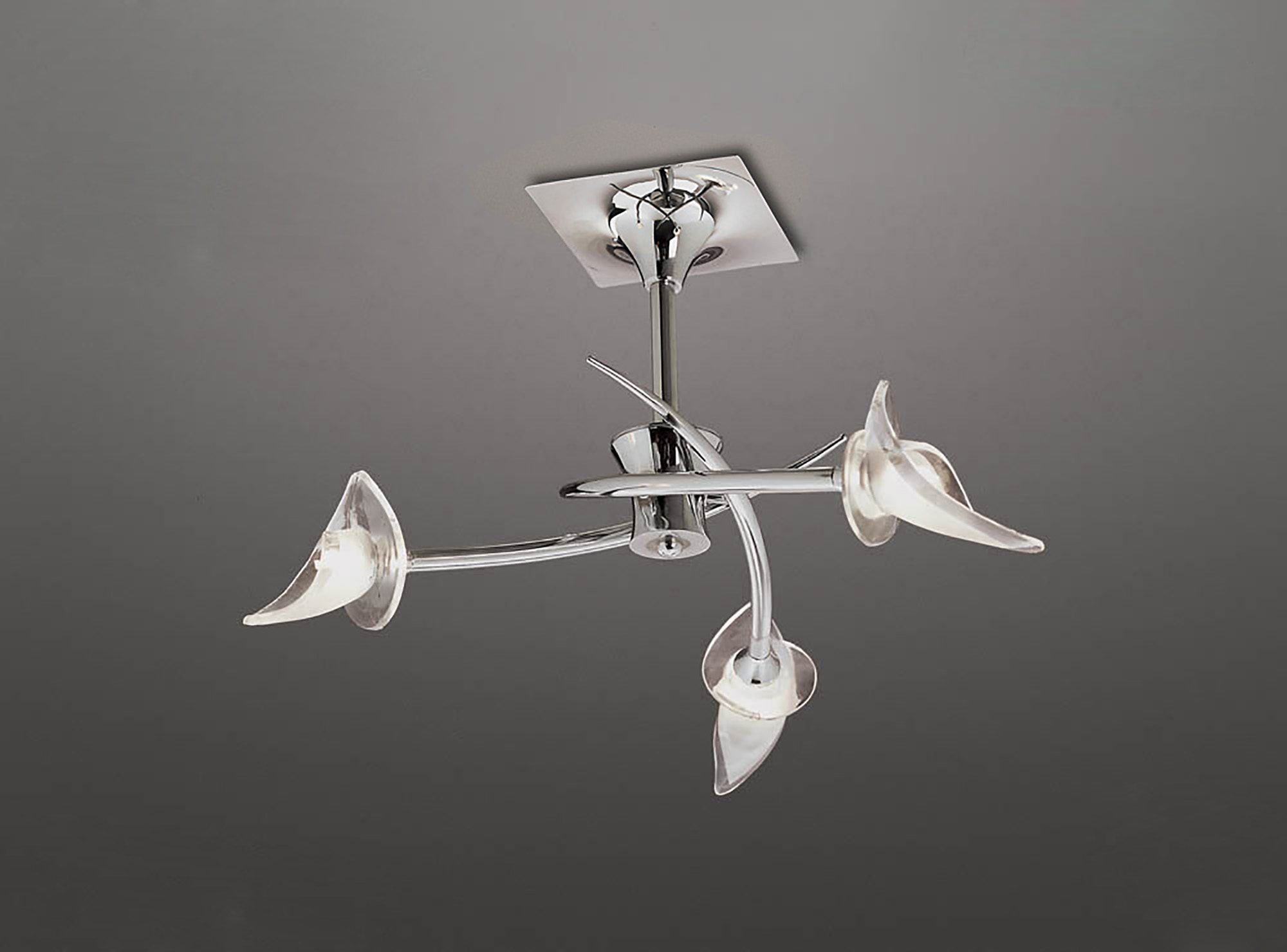 Flavia Polished Chrome Ceiling Lights Mantra Semi Flush Fittings